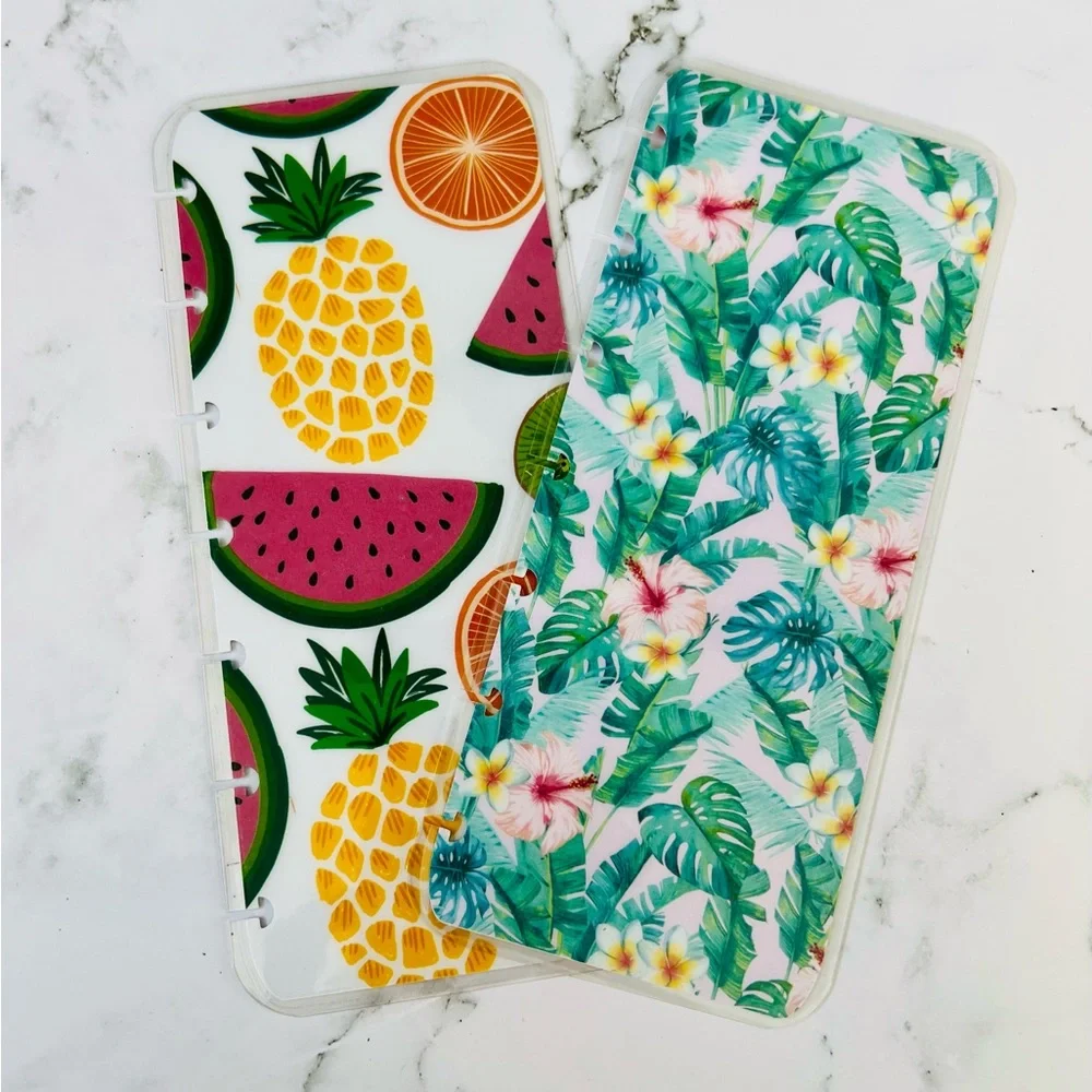 Skinny mini planner weekly layout tropical plants flowers plant lover stickers